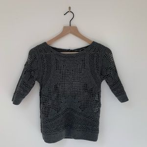 anthro knit top